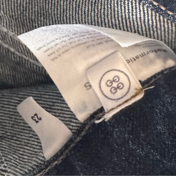 Reformation Dark Anguilla Denim Amie Seamed High Rise Skinny Jeans size 23 - Picture 7 of 9